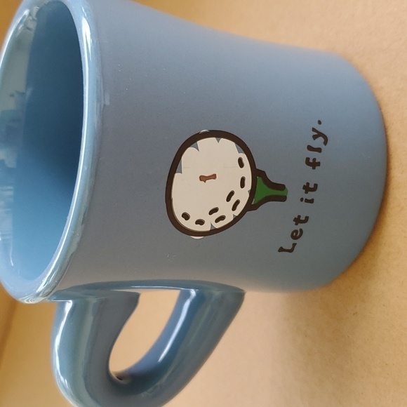 Life is Good Let it Fly golf mug blue - Picture 1 of 6